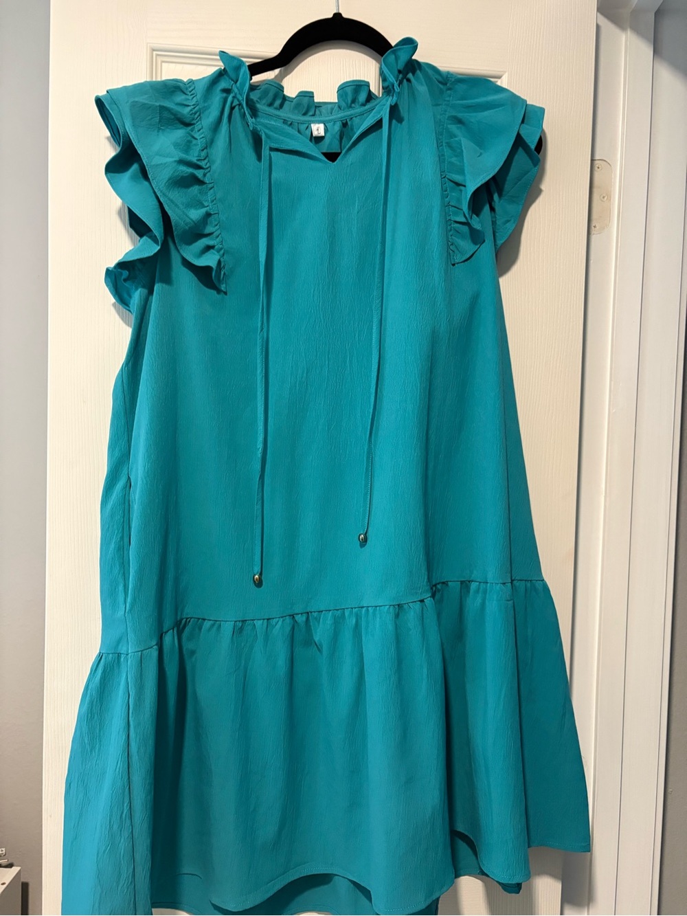 Anrabess women's summer v-neck dress with pockets